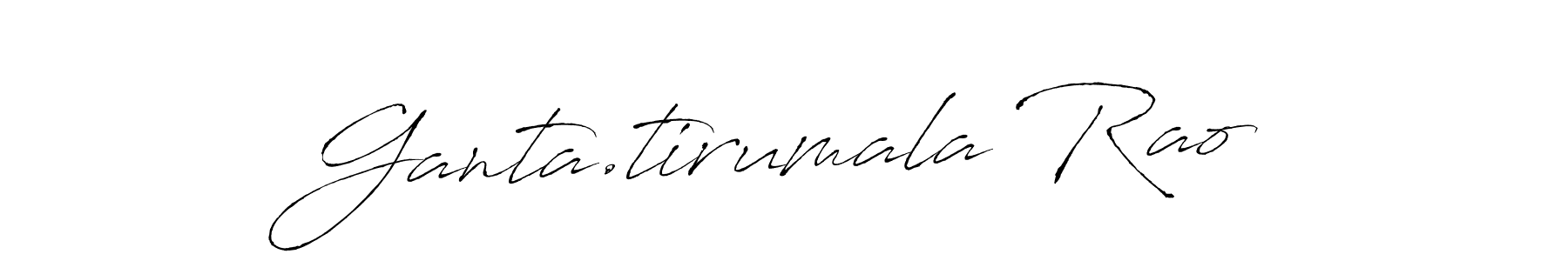 You should practise on your own different ways (Antro_Vectra) to write your name (Ganta.tirumala Rao) in signature. don't let someone else do it for you. Ganta.tirumala Rao signature style 6 images and pictures png