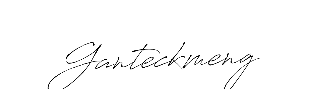 Create a beautiful signature design for name Ganteckmeng. With this signature (Antro_Vectra) fonts, you can make a handwritten signature for free. Ganteckmeng signature style 6 images and pictures png