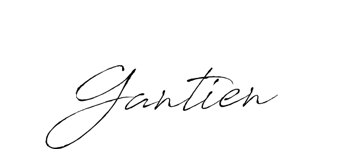 Design your own signature with our free online signature maker. With this signature software, you can create a handwritten (Antro_Vectra) signature for name Gantien. Gantien signature style 6 images and pictures png