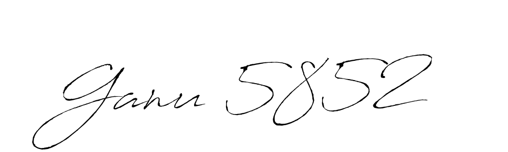 Make a beautiful signature design for name Ganu 5852 . Use this online signature maker to create a handwritten signature for free. Ganu 5852  signature style 6 images and pictures png