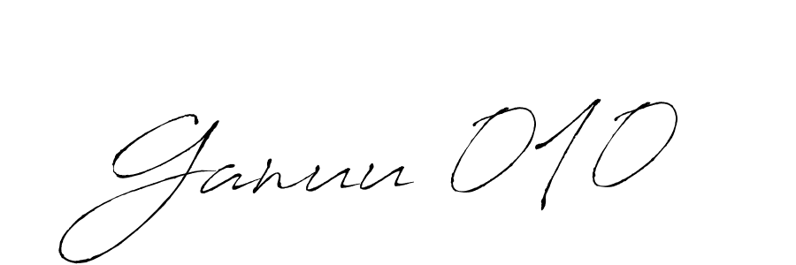 Also we have Ganuu 010 name is the best signature style. Create professional handwritten signature collection using Antro_Vectra autograph style. Ganuu 010 signature style 6 images and pictures png