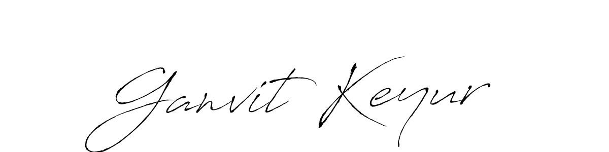 Make a beautiful signature design for name Ganvit Keyur. With this signature (Antro_Vectra) style, you can create a handwritten signature for free. Ganvit Keyur signature style 6 images and pictures png