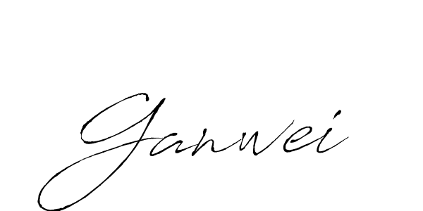 How to make Ganwei name signature. Use Antro_Vectra style for creating short signs online. This is the latest handwritten sign. Ganwei signature style 6 images and pictures png
