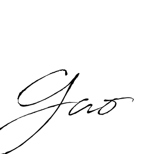 Make a beautiful signature design for name Gao. Use this online signature maker to create a handwritten signature for free. Gao signature style 6 images and pictures png
