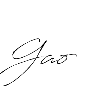 Make a beautiful signature design for name Gao. Use this online signature maker to create a handwritten signature for free. Gao signature style 6 images and pictures png