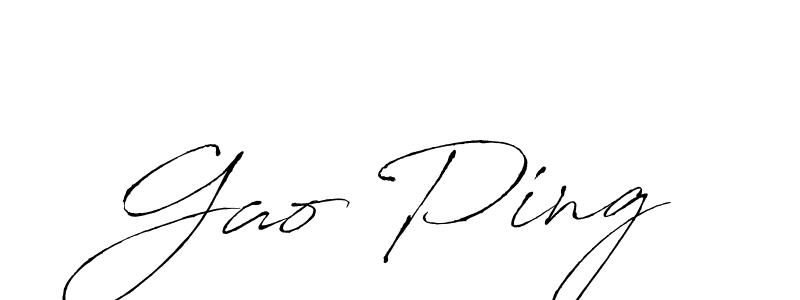 It looks lik you need a new signature style for name Gao Ping. Design unique handwritten (Antro_Vectra) signature with our free signature maker in just a few clicks. Gao Ping signature style 6 images and pictures png