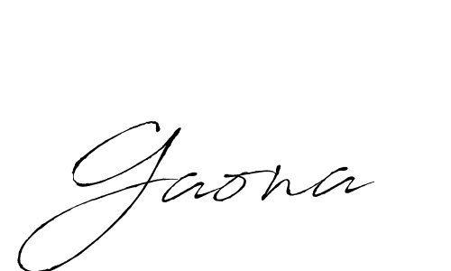 Design your own signature with our free online signature maker. With this signature software, you can create a handwritten (Antro_Vectra) signature for name Gaona. Gaona signature style 6 images and pictures png