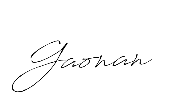 Antro_Vectra is a professional signature style that is perfect for those who want to add a touch of class to their signature. It is also a great choice for those who want to make their signature more unique. Get Gaonan name to fancy signature for free. Gaonan signature style 6 images and pictures png