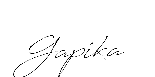 It looks lik you need a new signature style for name Gapika. Design unique handwritten (Antro_Vectra) signature with our free signature maker in just a few clicks. Gapika signature style 6 images and pictures png