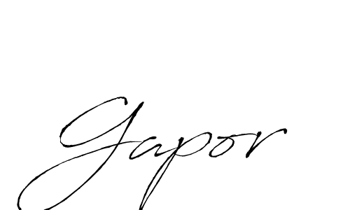 Make a beautiful signature design for name Gapor. With this signature (Antro_Vectra) style, you can create a handwritten signature for free. Gapor signature style 6 images and pictures png