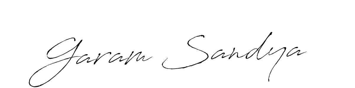 It looks lik you need a new signature style for name Garam Sandya. Design unique handwritten (Antro_Vectra) signature with our free signature maker in just a few clicks. Garam Sandya signature style 6 images and pictures png