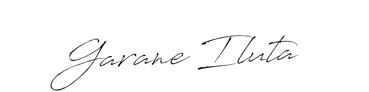 You should practise on your own different ways (Antro_Vectra) to write your name (Garane Iluta) in signature. don't let someone else do it for you. Garane Iluta signature style 6 images and pictures png
