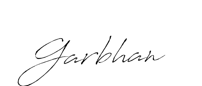 Use a signature maker to create a handwritten signature online. With this signature software, you can design (Antro_Vectra) your own signature for name Garbhan. Garbhan signature style 6 images and pictures png