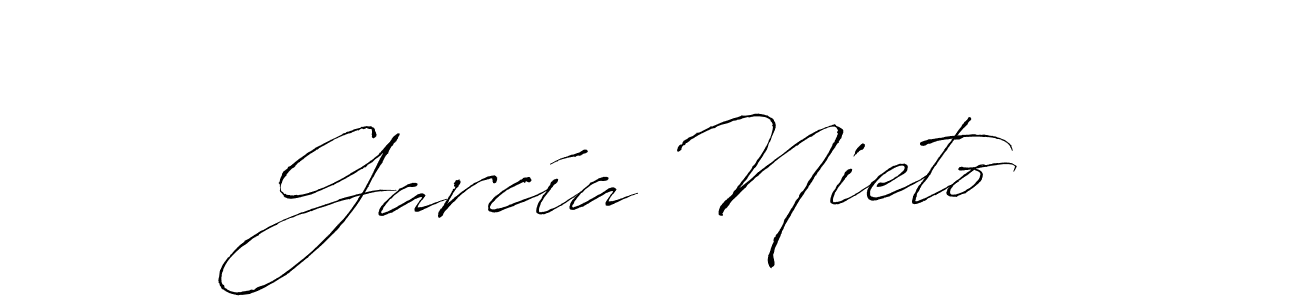 Make a beautiful signature design for name García Nieto. With this signature (Antro_Vectra) style, you can create a handwritten signature for free. García Nieto signature style 6 images and pictures png