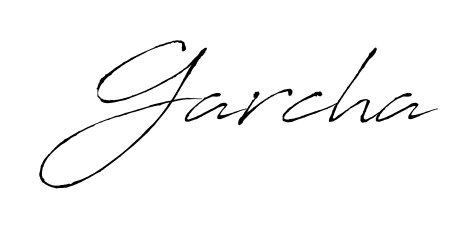 Express your personality with a custom Garcha signature crafted with Antro_Vectra typography. Free transparent PNG download available. Garcha signature style 6 images and pictures png