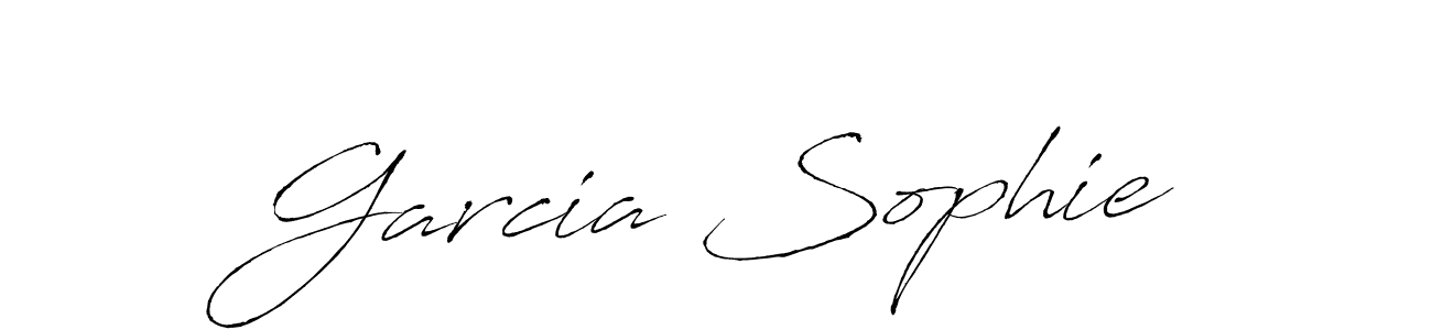 How to make Garcia Sophie name signature. Use Antro_Vectra style for creating short signs online. This is the latest handwritten sign. Garcia Sophie signature style 6 images and pictures png