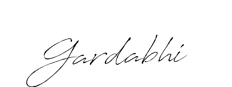 Design your own signature with our free online signature maker. With this signature software, you can create a handwritten (Antro_Vectra) signature for name Gardabhi. Gardabhi signature style 6 images and pictures png