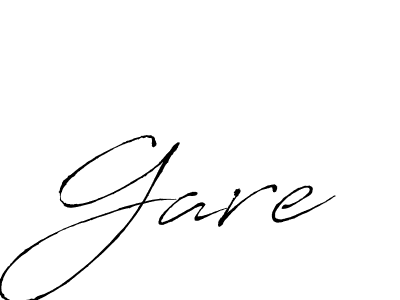 Use a signature maker to create a handwritten signature online. With this signature software, you can design (Antro_Vectra) your own signature for name Gare. Gare signature style 6 images and pictures png
