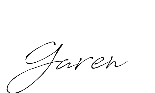 Use a signature maker to create a handwritten signature online. With this signature software, you can design (Antro_Vectra) your own signature for name Garen. Garen signature style 6 images and pictures png