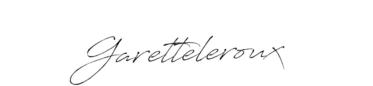 Create a beautiful signature design for name Garetteleroux. With this signature (Antro_Vectra) fonts, you can make a handwritten signature for free. Garetteleroux signature style 6 images and pictures png