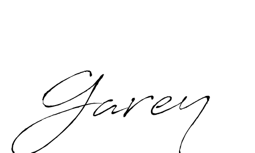 Use a signature maker to create a handwritten signature online. With this signature software, you can design (Antro_Vectra) your own signature for name Garey. Garey signature style 6 images and pictures png