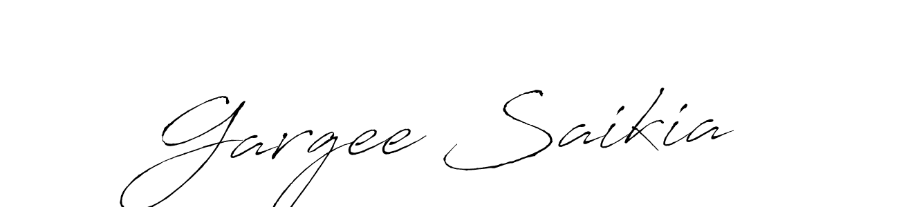 Gargee Saikia stylish signature style. Best Handwritten Sign (Antro_Vectra) for my name. Handwritten Signature Collection Ideas for my name Gargee Saikia. Gargee Saikia signature style 6 images and pictures png