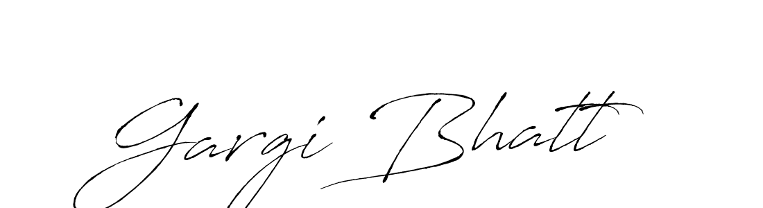 Gargi Bhatt stylish signature style. Best Handwritten Sign (Antro_Vectra) for my name. Handwritten Signature Collection Ideas for my name Gargi Bhatt. Gargi Bhatt signature style 6 images and pictures png