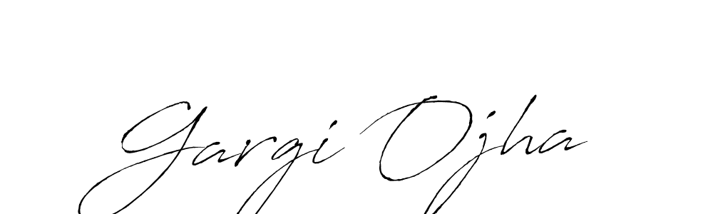 Make a beautiful signature design for name Gargi Ojha. With this signature (Antro_Vectra) style, you can create a handwritten signature for free. Gargi Ojha signature style 6 images and pictures png