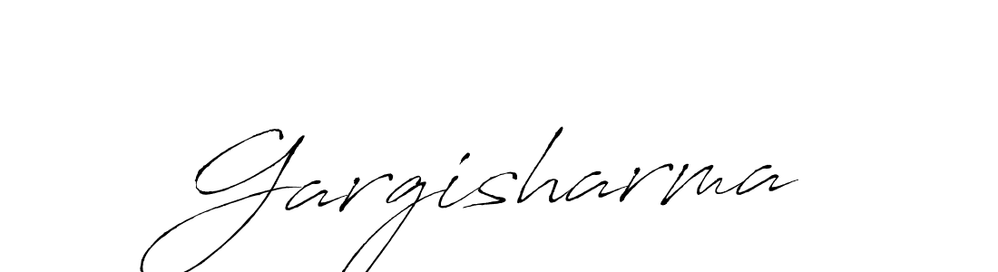 Make a beautiful signature design for name Gargisharma. With this signature (Antro_Vectra) style, you can create a handwritten signature for free. Gargisharma signature style 6 images and pictures png