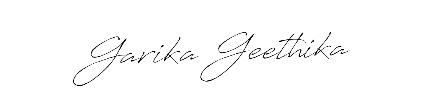 if you are searching for the best signature style for your name Garika Geethika. so please give up your signature search. here we have designed multiple signature styles  using Antro_Vectra. Garika Geethika signature style 6 images and pictures png