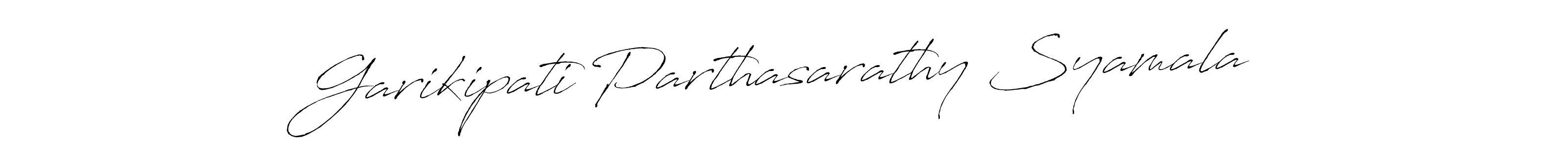 See photos of Garikipati Parthasarathy Syamala official signature by Spectra . Check more albums & portfolios. Read reviews & check more about Antro_Vectra font. Garikipati Parthasarathy Syamala signature style 6 images and pictures png