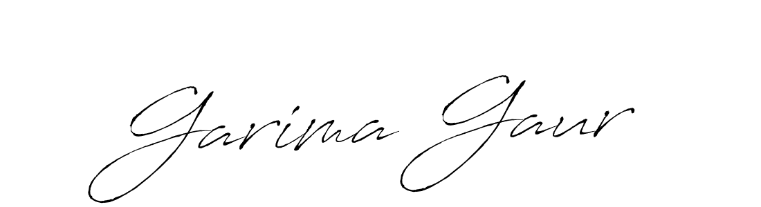 Garima Gaur stylish signature style. Best Handwritten Sign (Antro_Vectra) for my name. Handwritten Signature Collection Ideas for my name Garima Gaur. Garima Gaur signature style 6 images and pictures png