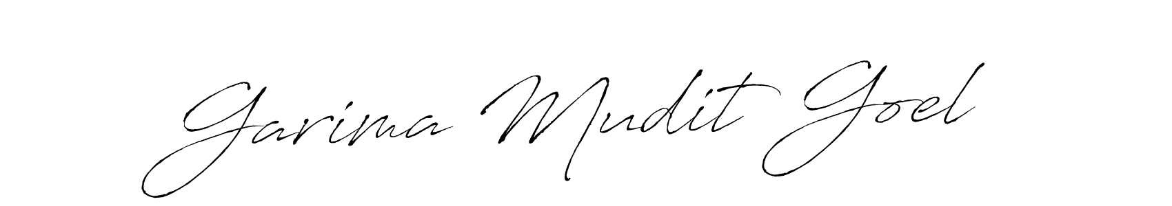 How to make Garima Mudit Goel signature? Antro_Vectra is a professional autograph style. Create handwritten signature for Garima Mudit Goel name. Garima Mudit Goel signature style 6 images and pictures png