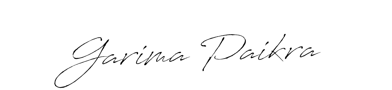 Make a beautiful signature design for name Garima Paikra. With this signature (Antro_Vectra) style, you can create a handwritten signature for free. Garima Paikra signature style 6 images and pictures png