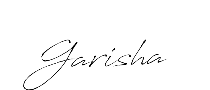 Antro_Vectra is a professional signature style that is perfect for those who want to add a touch of class to their signature. It is also a great choice for those who want to make their signature more unique. Get Garisha name to fancy signature for free. Garisha signature style 6 images and pictures png