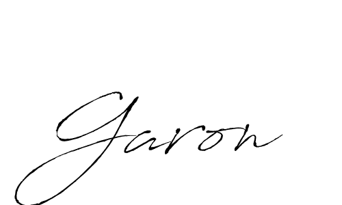 Design your own signature with our free online signature maker. With this signature software, you can create a handwritten (Antro_Vectra) signature for name Garon. Garon signature style 6 images and pictures png