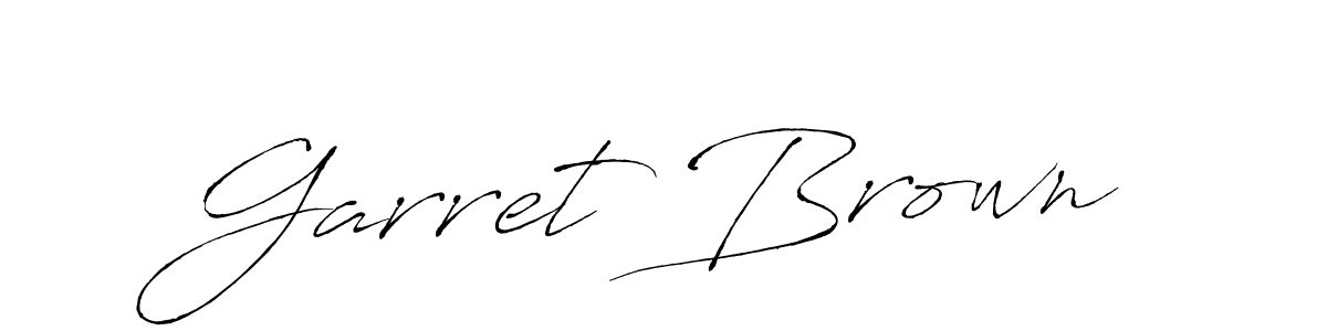 Design your own signature with our free online signature maker. With this signature software, you can create a handwritten (Antro_Vectra) signature for name Garret Brown. Garret Brown signature style 6 images and pictures png