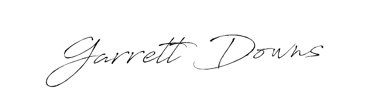 Make a beautiful signature design for name Garrett Downs. With this signature (Antro_Vectra) style, you can create a handwritten signature for free. Garrett Downs signature style 6 images and pictures png