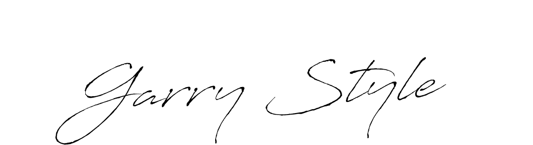 Use a signature maker to create a handwritten signature online. With this signature software, you can design (Antro_Vectra) your own signature for name Garry Style. Garry Style signature style 6 images and pictures png