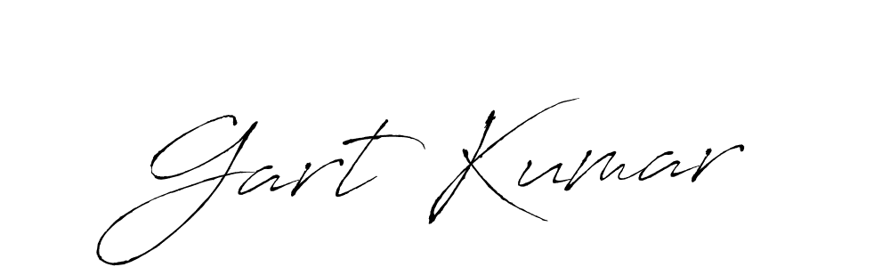 Create a beautiful signature design for name Gart Kumar. With this signature (Antro_Vectra) fonts, you can make a handwritten signature for free. Gart Kumar signature style 6 images and pictures png