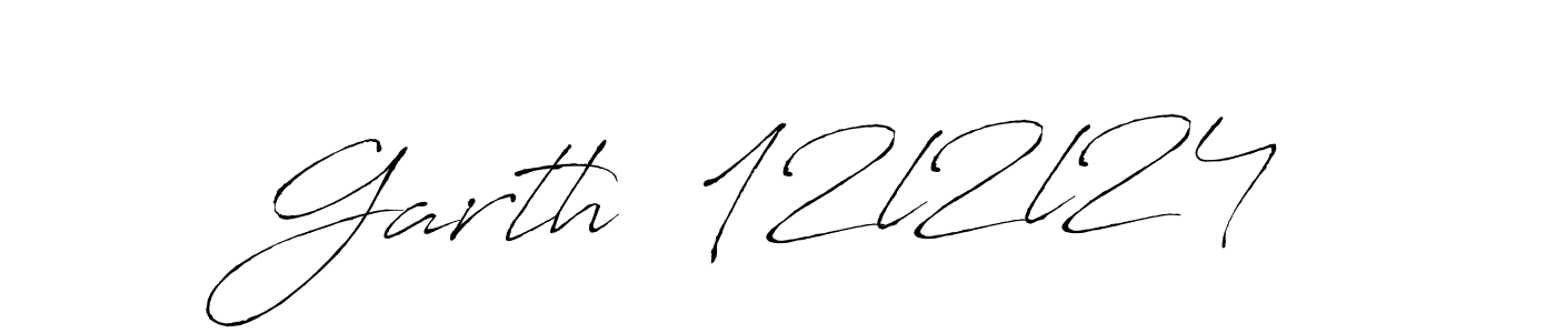 Use a signature maker to create a handwritten signature online. With this signature software, you can design (Antro_Vectra) your own signature for name Garth  12l2l24. Garth  12l2l24 signature style 6 images and pictures png