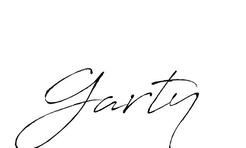 How to make Garty signature? Antro_Vectra is a professional autograph style. Create handwritten signature for Garty name. Garty signature style 6 images and pictures png