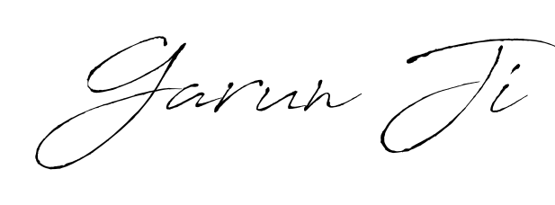 A dynamic signature style for Garun Ji using Antro_Vectra script. Designed to look authentic, handwritten, and professional. Garun Ji signature style 6 images and pictures png