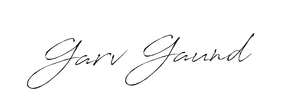 Make a beautiful signature design for name Garv Gaund. With this signature (Antro_Vectra) style, you can create a handwritten signature for free. Garv Gaund signature style 6 images and pictures png