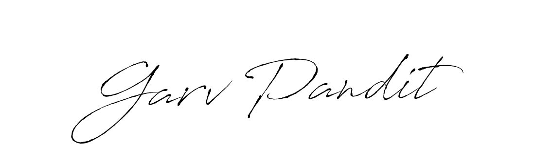 Also You can easily find your signature by using the search form. We will create Garv Pandit name handwritten signature images for you free of cost using Antro_Vectra sign style. Garv Pandit signature style 6 images and pictures png