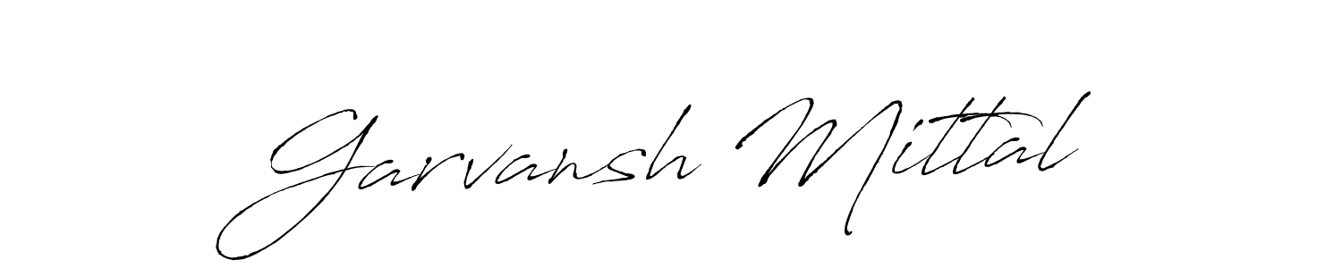 Create a beautiful signature design for name Garvansh Mittal. With this signature (Antro_Vectra) fonts, you can make a handwritten signature for free. Garvansh Mittal signature style 6 images and pictures png