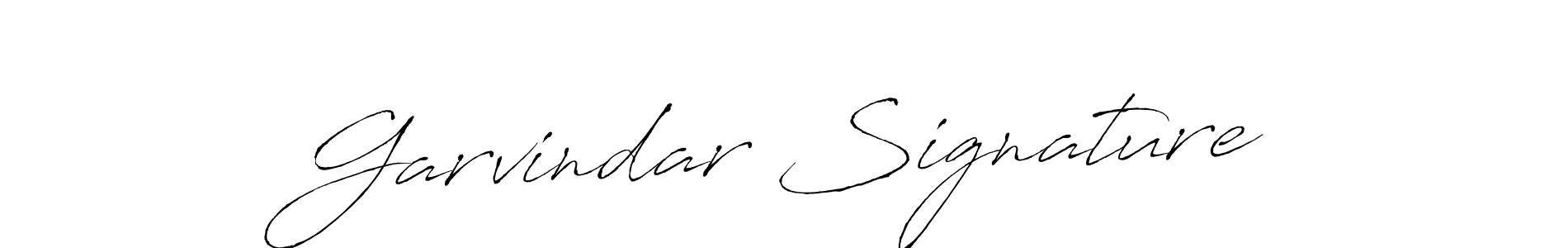 Make a beautiful signature design for name Garvindar Signature. With this signature (Antro_Vectra) style, you can create a handwritten signature for free. Garvindar Signature signature style 6 images and pictures png