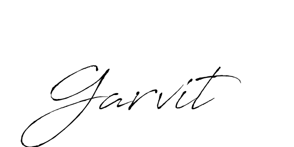 Use a signature maker to create a handwritten signature online. With this signature software, you can design (Antro_Vectra) your own signature for name Garvit. Garvit signature style 6 images and pictures png