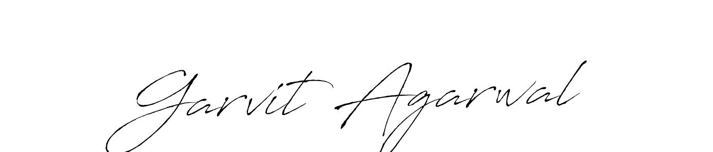 Design your own signature with our free online signature maker. With this signature software, you can create a handwritten (Antro_Vectra) signature for name Garvit Agarwal. Garvit Agarwal signature style 6 images and pictures png