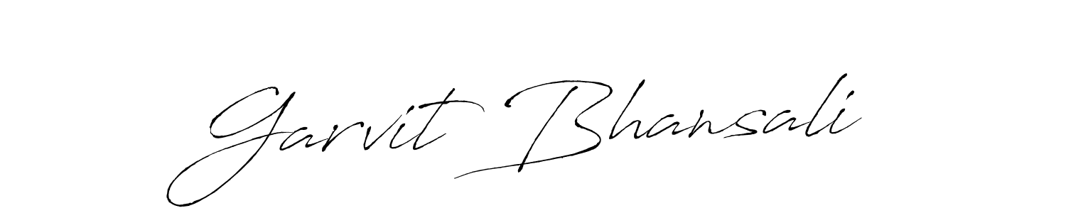 Use a signature maker to create a handwritten signature online. With this signature software, you can design (Antro_Vectra) your own signature for name Garvit Bhansali. Garvit Bhansali signature style 6 images and pictures png